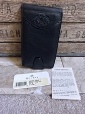 NEW  IMPOSSIBLY RARE GHURKA black leather Palm Pilot case / wallet