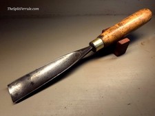 Big Fat Addis 1 1/4" No 6 Sweep In Stellar Condition Wood Carving Gouge Chisel