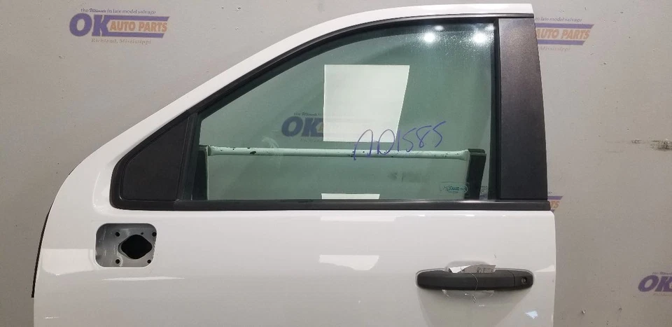 22 CHEVY SILVERADO 3500 CREW CAB DOOR ASSEMBLY FRONT LEFT DRIVER WHITE — 第 3/4 张图片