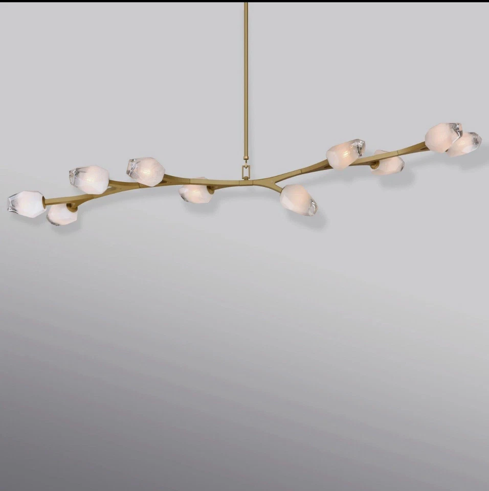 ET2 E32797-93 Flor 10 Luces 71"W Colgante LED - Latón Foto 4 de 4