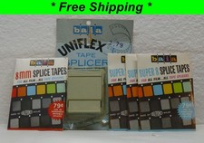 BAIA Splicer  Lot of 4 Packs Splice Tapes 8mm  Super 8 - Made in USA