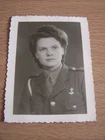 WW2 Military Woman in Uniform Vintage Photo Ronnie Belgium 1945 Operational GL