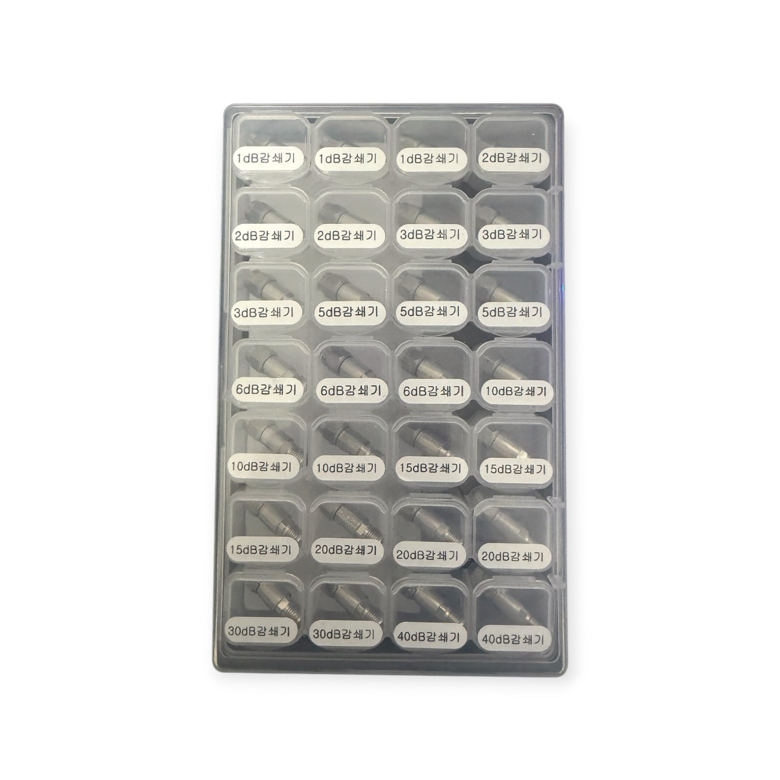 1dB-40dB RF Fixed Attenuator Kit DC-8GHz 50Ω SMA Male Female Attenuation Set