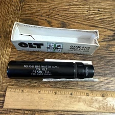 Rare Diver Duck Call P.S. Olt Canvasback Bluebill Redhead Adjustable W Box Paper