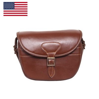 Leather Cartridge Bag Shotgun 120 Cartridges Holder Bag Hunting Ammo Bag US