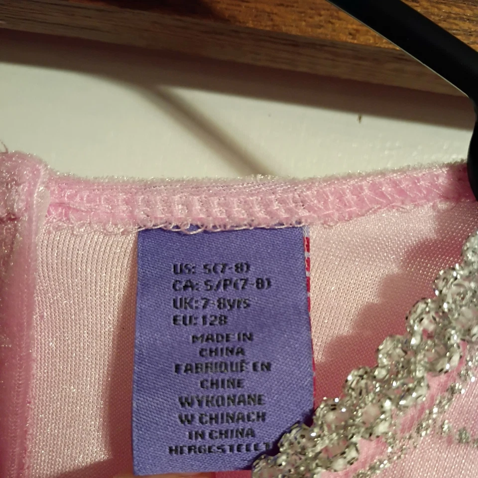 Vestido de princesa de lujo disfraz aro talla 7/8 niñas Foto 2 de 4