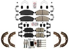 Front Rear Disc Brake Pads Parking Shoes for Acura MDX 2003 2004 2005 2006