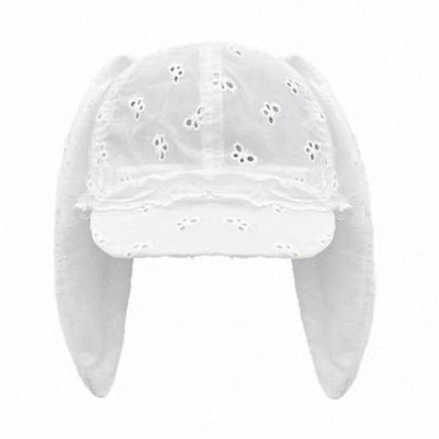 Lovely Long Rabbits Ear Hat Fashion Hollowed Butterfly Baseball Hat for Women