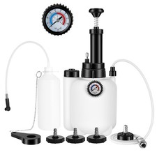 Brake Bleeder Kit with 3L Pressure Pump, 1L Waste Bottle 4 Upgraded Adapter...