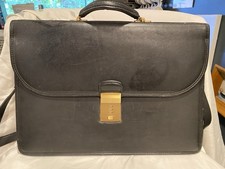 Vintage Coach Black Leather Diplomat Briefcase 5353 USA Made 1996 Pristine