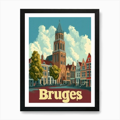 Aihrgdesign A Retro Reiseposter F Gerahmtes Wandbild Poster Leinwanddruck Bild