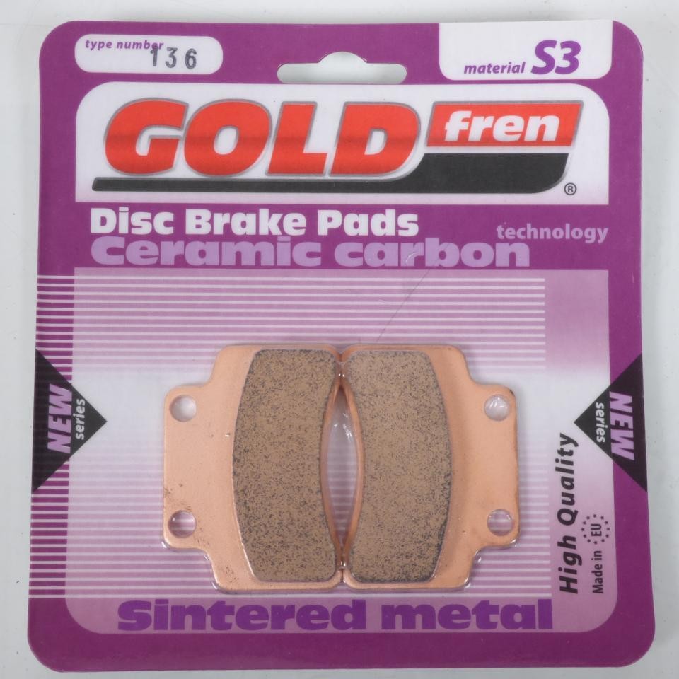 Plaquette de frein Gold Fren pour moto 50cc chinoise neuve en métal fritté