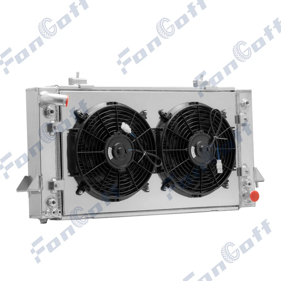 Ventilador de cubierta de radiador de 3 filas para Land Rover Discovery 94-98 Range Rover 1991-1998 Foto 3 de 4