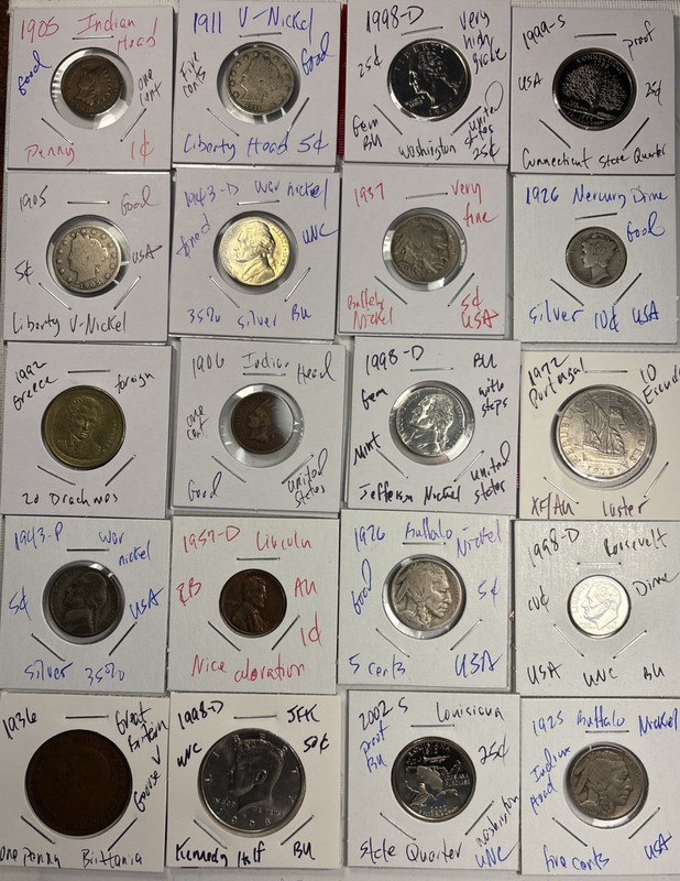 ESTATE LOT RARE US Coin Collection Indian Head,Proof,Foreigns,V Nickels,Buffalos