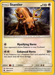 Stantler 156/214 Lost Thunder Uncommon Pokemon Card