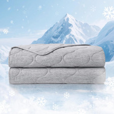Cooling Dual-Sided Blanket for Hot Sleepers - Soft Breathable 80"x90