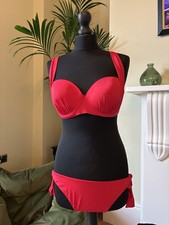 Red Calzedonia Bikini Two Piece Medium Adjustable