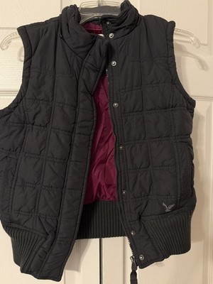 Womens Small Gray American Eagle Vest