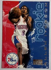 ALLEN IVERSON 96/97 SKYBOX PREMIUM ROOKIE CARD RC #216. rookie card picture