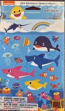 Baby Shark Stickers Nickelodeon 6 Sheets 2 Designs , Fish Turtles Sea Stuff