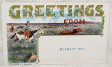 118k. GREETINGS FORM KEARNEY, NEB. COWBOY THE...