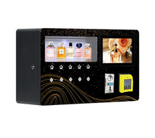 Smart Wall Mounted Operated Perfume Spray Vending Machine With Card+Coin/Cash