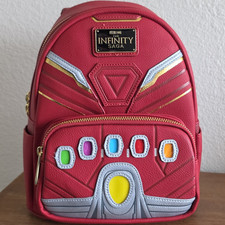 Loungefly Marvel Avengers Infinity War Gauntlet Mini Backpack, Red