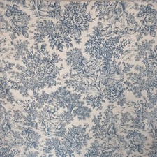 Toile de Jouy grande pezzo tessuto cotone 285x200 cm mai usato