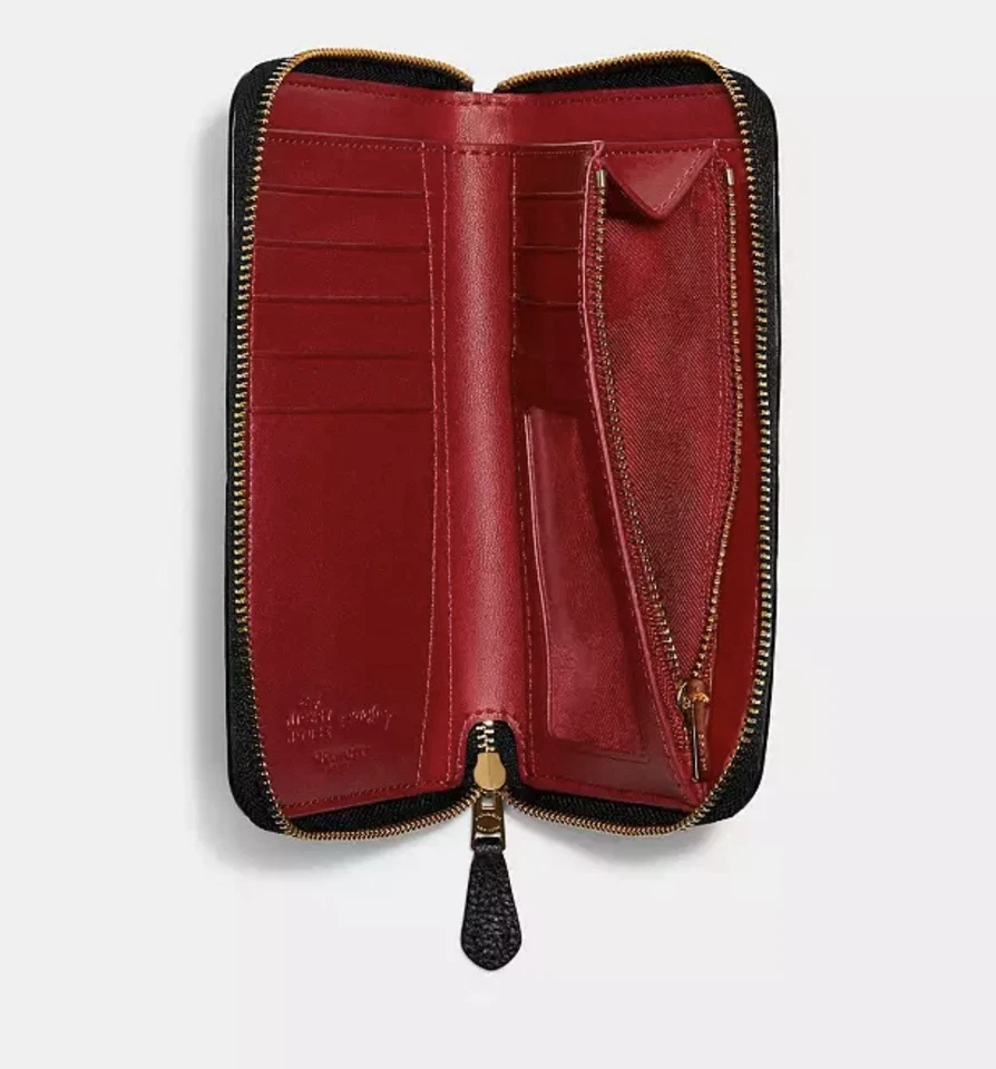 Cartera Coach Disney Mickey Mouse X Keith Haring Mediana Identificación Cremallera Foto 3 de 4