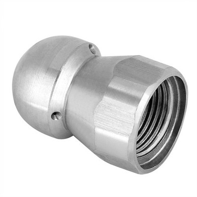 Sewer Jetter Nozzle Kit Stainless Steel 3/8 Inch 4000 PSI Hydro Jet Drain Cle...