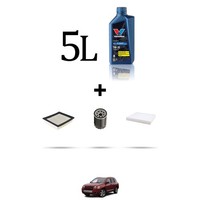 Hoffcar Set Service 3 Filter Und 5L ÖL FüR Jeep Compass 2.4 16V 125Kw Von 2006