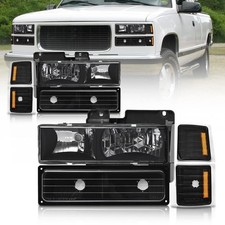AS Headlights Assembly For 1994 1995 1996 1997 1998 Chevy Silverado/ 94 95 96...