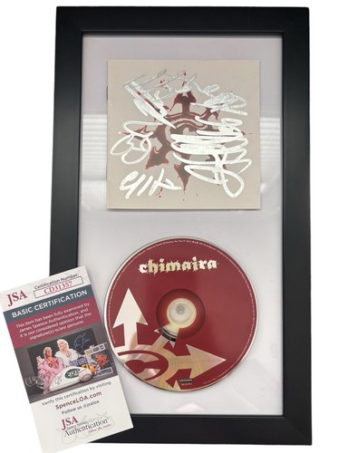 CHIMAIRA SIGNED THE IMPOSSIBILITY OF REASON EX DISPLAY FRAMED CD Autograph JSA - Picture 1 of 3