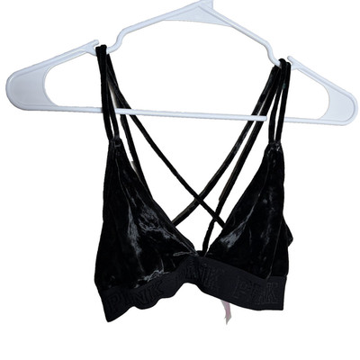 Victoria's Secret Bralette Women's Small Crushed Velvet Unpadded Strappy Top