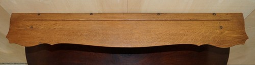 ANTIQUE DUTCH FINELY LIGHT OAK COAT HAT SCARF WALL RACK HANGER FRENCH HOOKS - Picture 9 of 12