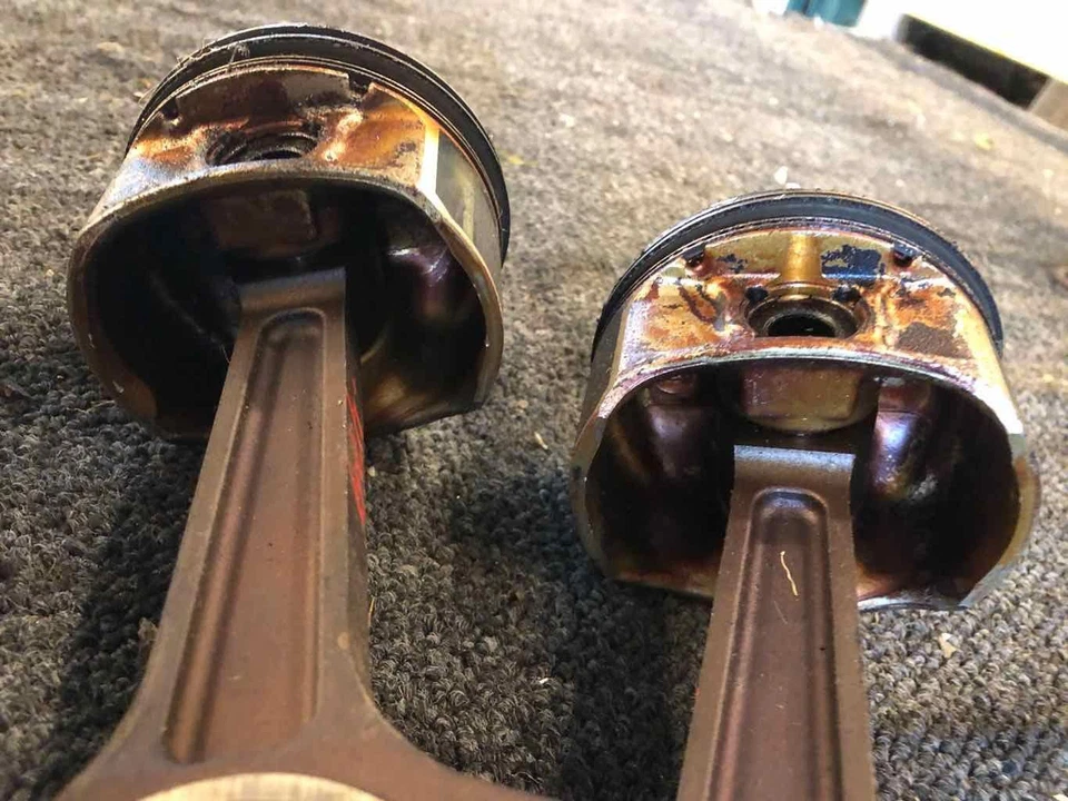 Lincoln LS 2006 3,9 L juego de 2 anillos de pistón de motor con conjunto de varilla de conexión OEM Foto 3 de 4