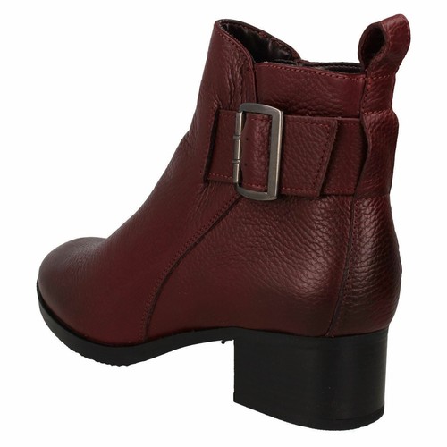 Mujer Clarks ' Mila Charm ' Bloque Tacón Botines de Piel - Ancho D - Imagen 15 de 21