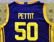 Bob Pettit Signed Autograph LSU Tigers Jersey VERY RARE NBA HOF USA Legend