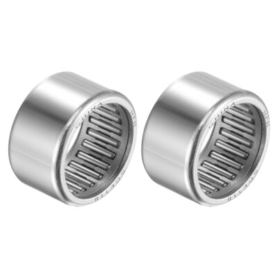 SCE118 Needle Roller Bearings 11/16'' x 7/8'' x 1/2'' Chrome Steel Open End 2pcs