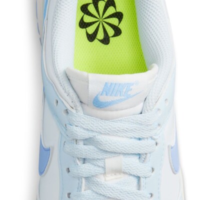 新品未使用Nike Dunk Low ライトブルー/ホワイト　25.5 Nike Dunk Low Sneakers Blue Logo Top Classics White Retro