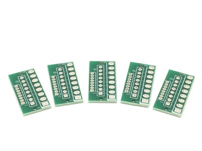 5x Rastermaß Adapter, 8pin | 2,54mm - 2mm - 1,27mm | Pitch, Stiftleiste