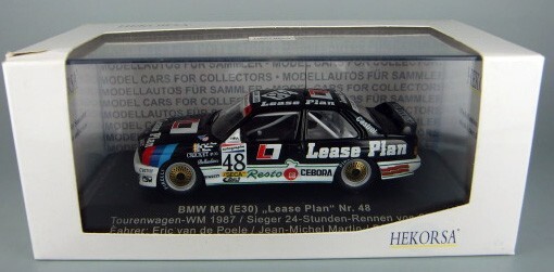 IXO/Hekorsa 1/43 BMW M3 (E30) Lease Plan #48 WTCC 1987