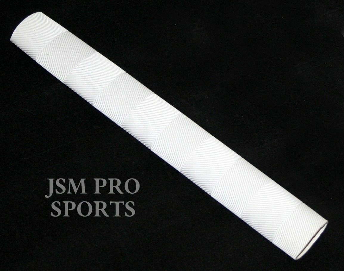 2 or 4 PURE White CHEVRON Cricket Bat Grips G1 PLAYERS + FREE