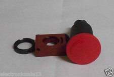 GE MUSHROOM PUSH BUTTON W/LOCK , PART NO. P9XER4RA