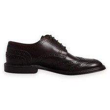 DOLCE & GABBANA Shoes Brown Leather Derby Wingtip Formal Dress EU39 /US6 1050usd