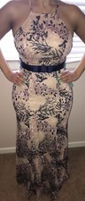 Woman Floral Design Evening Dress, Sz 11, Retails $200