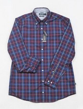 Nautica Shirt Stretch Plaid Button Front with Chest Pocket 2XL Big Tall NWT