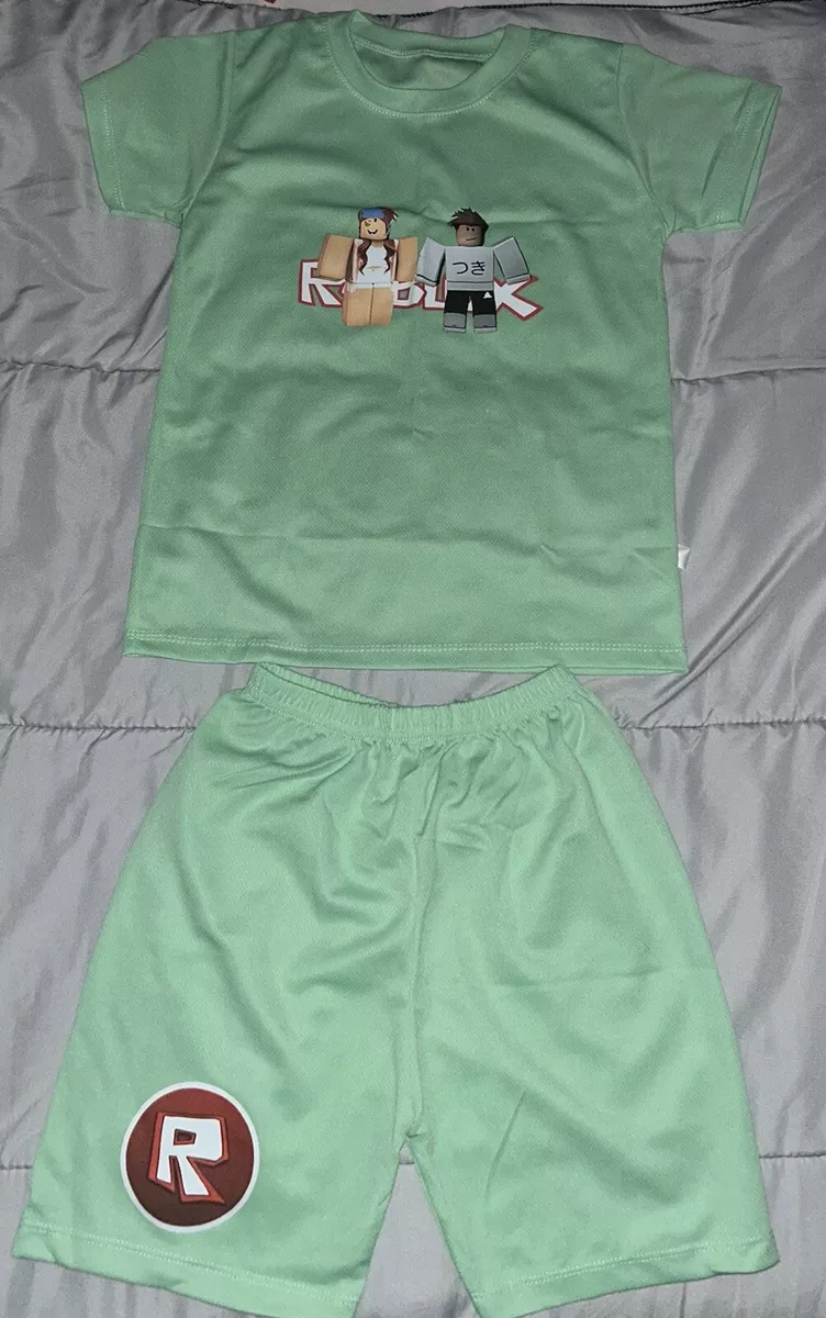 NIP Girls Boys ROBLOX T-shirt & Shorts Summer Outfit Set - size 7