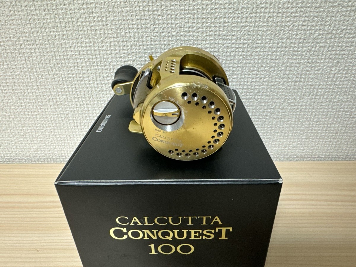 【美品】SHIMANO CALCUTTA CONQUEST 100 Baitcasting Reel 14 CALCUTTA CONQUEST 100 Right Handed
