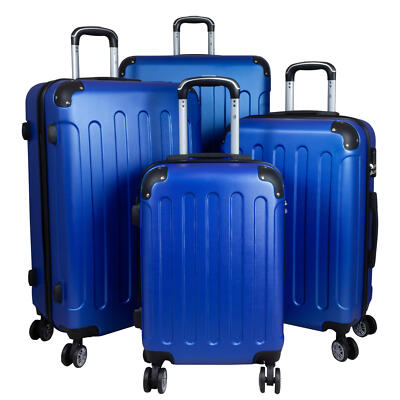 Hartschale Reise Trolley Koffer aufrecht rollbar M,L,XL,XXL oder Set Gronau Blau